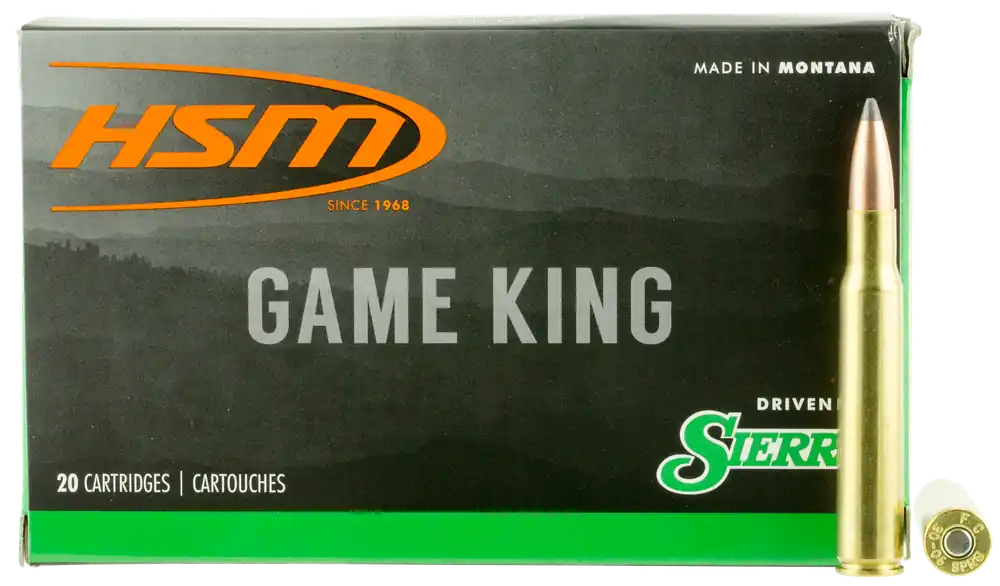 HSM Game King 30-06 Springfield 165 gr Sierra GameKing Spitzer Boat-Tail 20 Bx