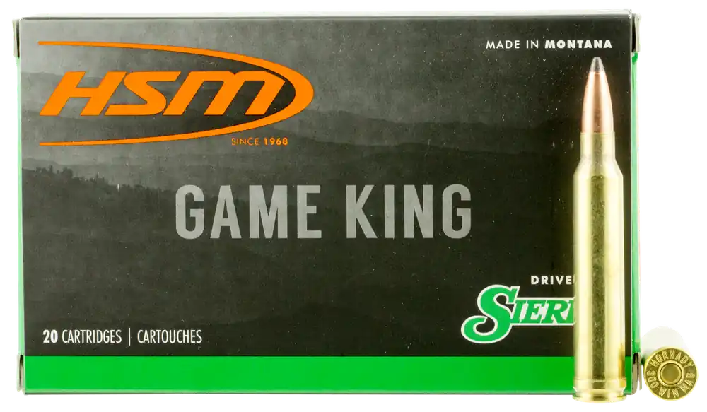 HSM Game King 300 Win Mag 180 gr Sierra GameKing Spitzer Boat-Tail 20 Bx