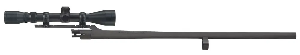 Mossberg Replacement Barrel 12 Gauge 24" 3" Blued Matte Finish Steel Material Slug Style with 3-9x40mm Scope, Full Rifling & Cantilever Mount for Remington 870