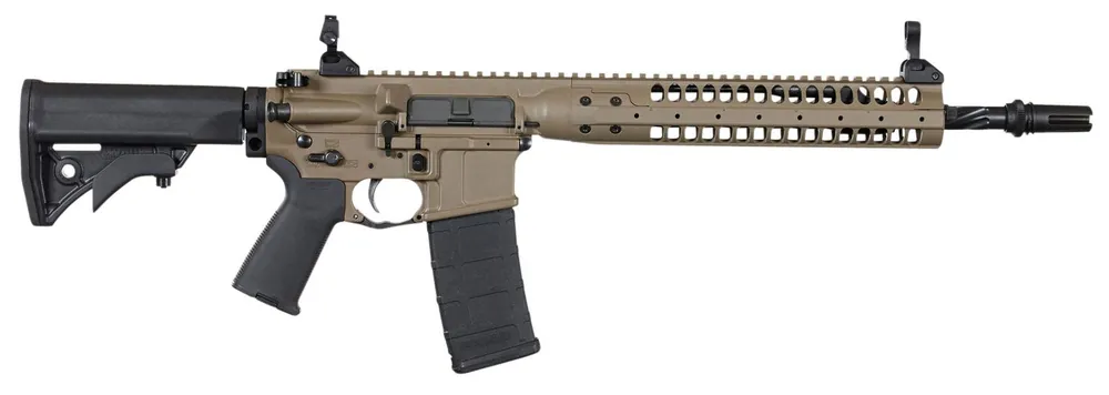 LWRC Individual Carbine SPR 5.56x45mm NATO 14.70" 30+1 Patriot Brown, Black Adjustable Stock