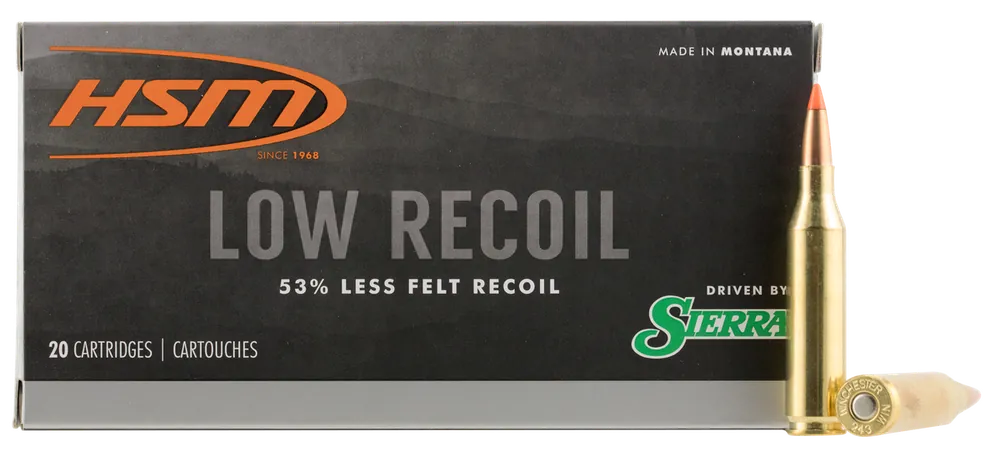 HSM Low Recoil 243 Win 85 gr Polymer Tip 20 Bx