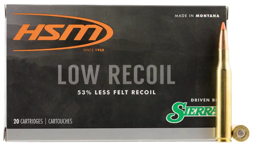 HSM Low Recoil 270 Win 130 gr Polymer Tip 20 Bx