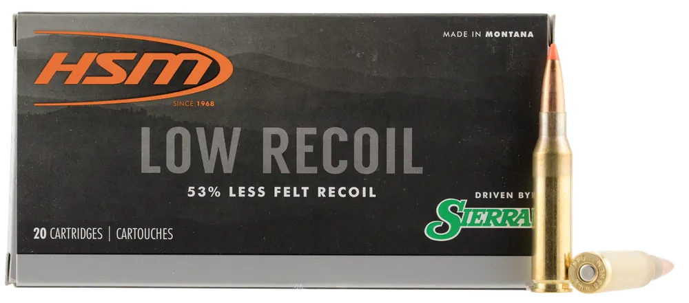 HSM Low Recoil 7mm-08 Rem 140 gr Polymer Tip 20 Bx