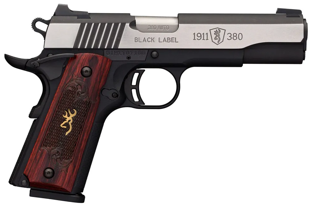 Browning 1911-380 Black Label Medallion Pro 380 ACP 4.25" 8+1 Matte Black Finish