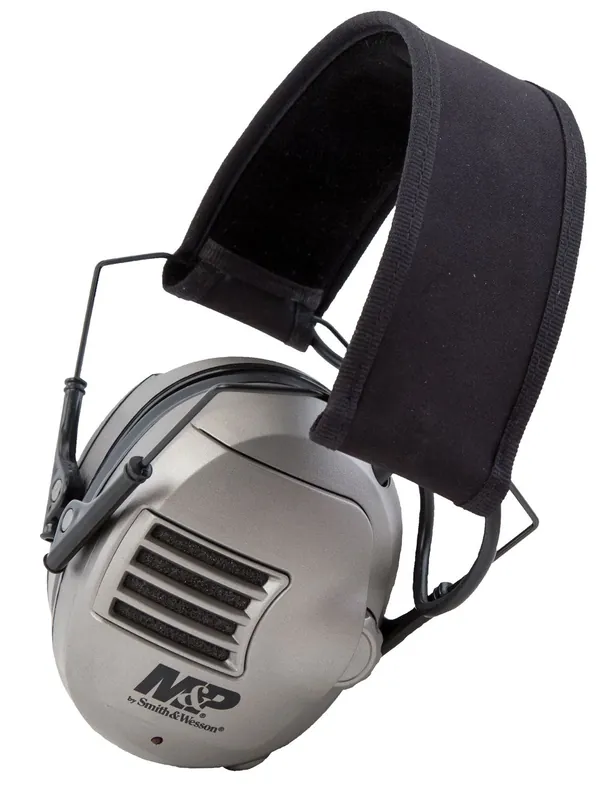 M&P Accessories Alpha Electronic Muff 23 dB Over the Head Gray Ear Cups for Adults