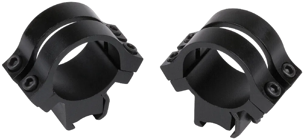 Weaver Mounts 49053 Quad Lock Scope Ring Set QD Tip-Off Medium 1" Matte Black Aluminum