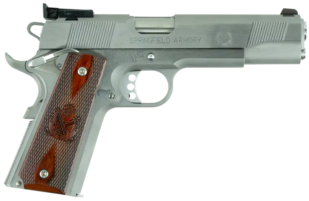 Springfield 1911 Loaded Target 9mm 9+1 5" SS Adj Rear Sight Ambi Thumb Safety Cocobolo Grips SAO CA Compliant PI9134LCA