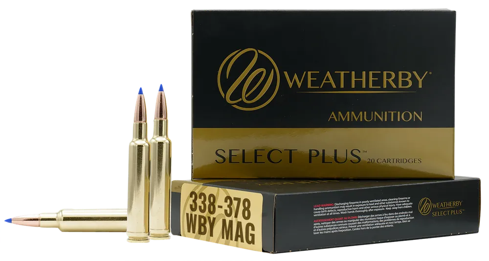 Weatherby Select Plus 338-378 Weatherby Mag 225gr Non-Toxic 20rd Box
