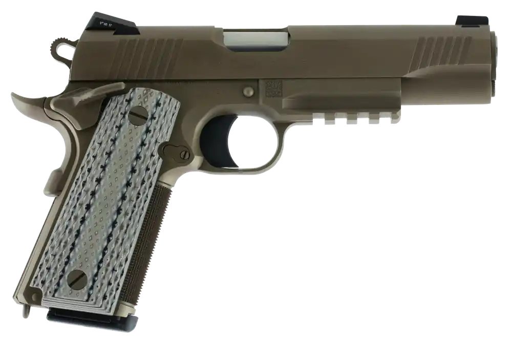 Colt 1911 Govt Limited Edition .45ACP 8+1 5" Match Barrel Steel Barrel/Slide/Frame Novak Night Sights G10 Grips Tan O1070CQB