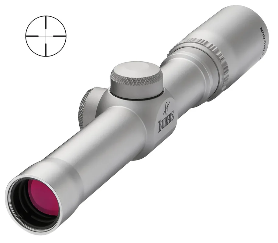Burris Handgun Nickel 2x20mm 1" Tube Plex Reticle