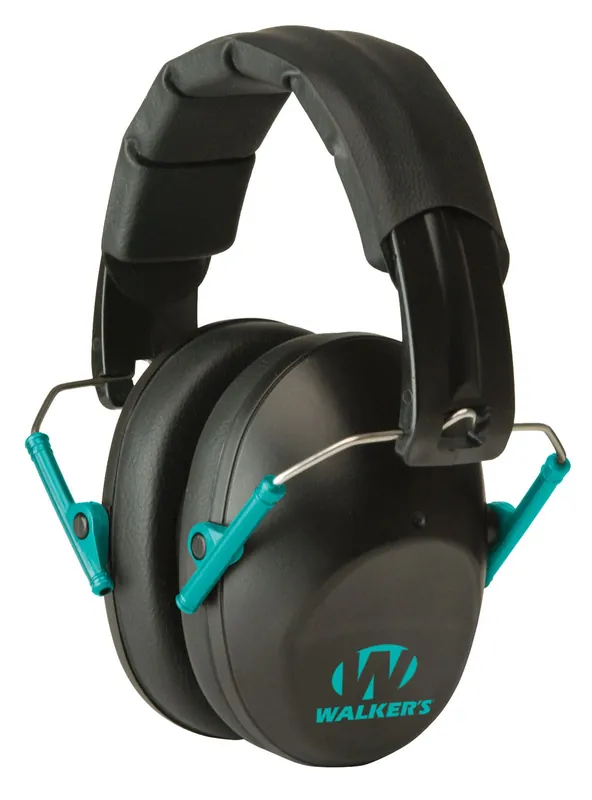 Walker‘s Pro Low Profile Muff Polymer 22 dB Folding Over the Head Ear Cups, Adult