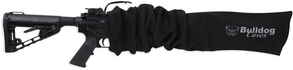 Bulldog BD158 Gun Sock 45 Tactical Rifle Moisture Resistant Black"