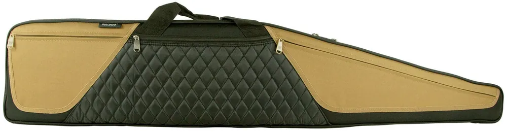 Bulldog BD360 Elite Rifle Case 48 Black w/Tan Panels Water-Resistant Nylon"