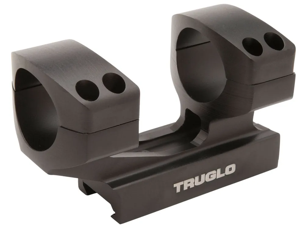 TruGlo Tactical Scope Mount Black Hardcoat Anodized 30mm Tube Picatinny/Warne/Weaver