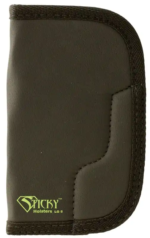 Sticky Holsters LG-5 Lg/Long Revolvers up to 4" Black w/Green Logo