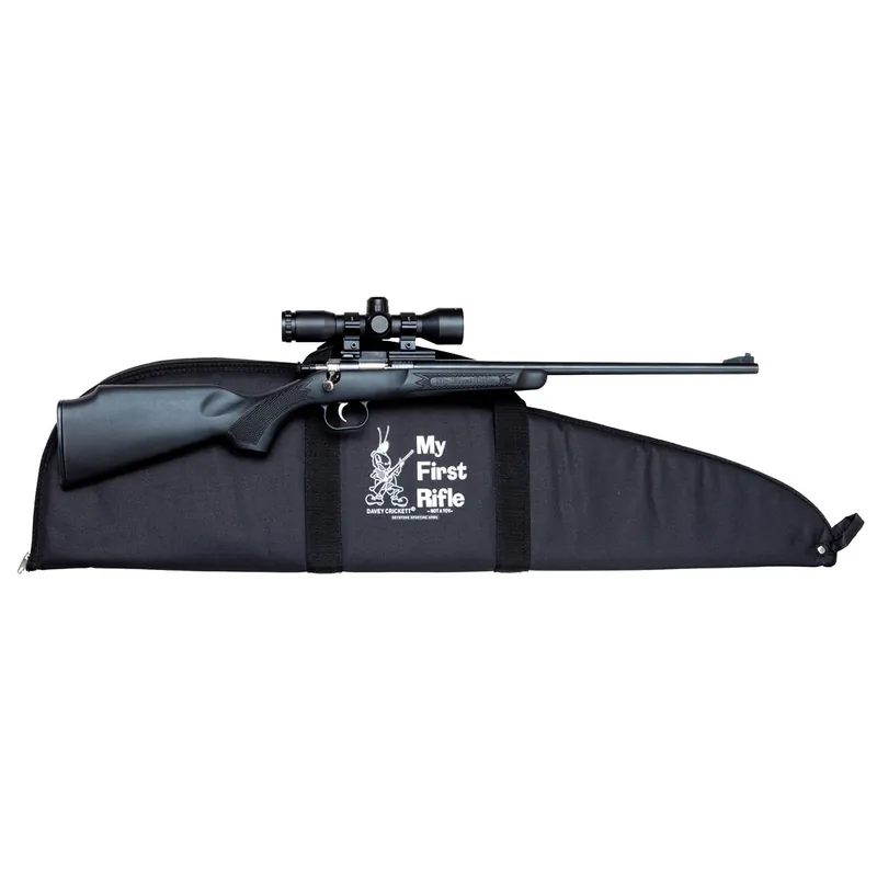 Crickett Youth 22 LR Rifle Package 16.12" 1rd Black