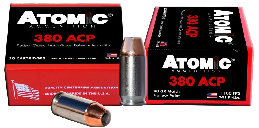 Atomic Pistol 380 ACP 90 Gr Hollow Point (HP) 20/Box