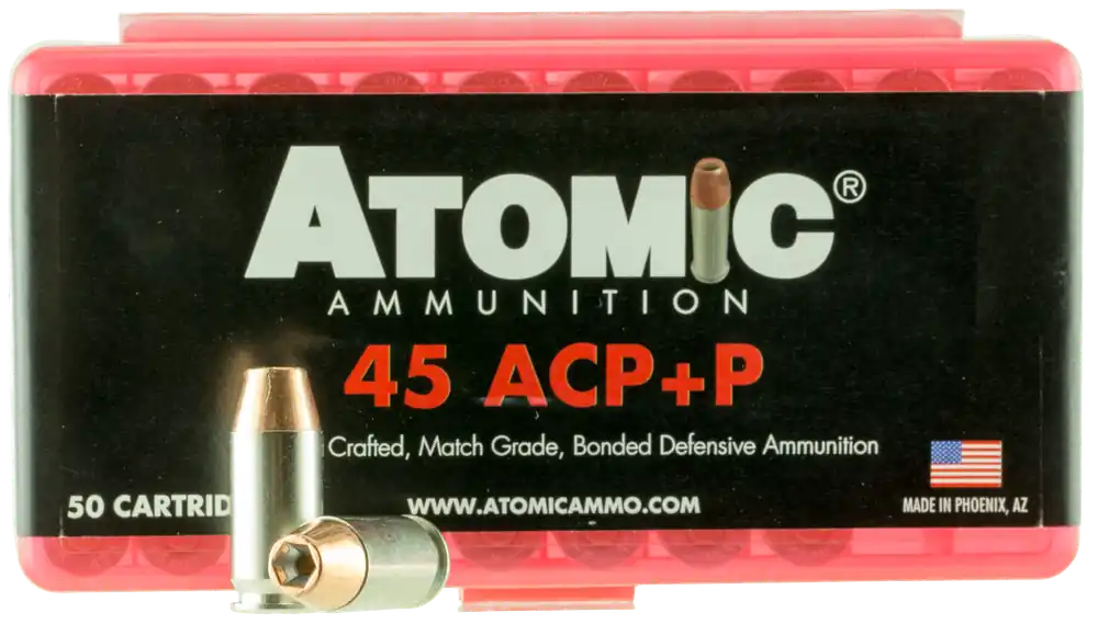 Atomic 45 ACP +P 185 Gr. Bonded Match Hollow Point 50/Box
