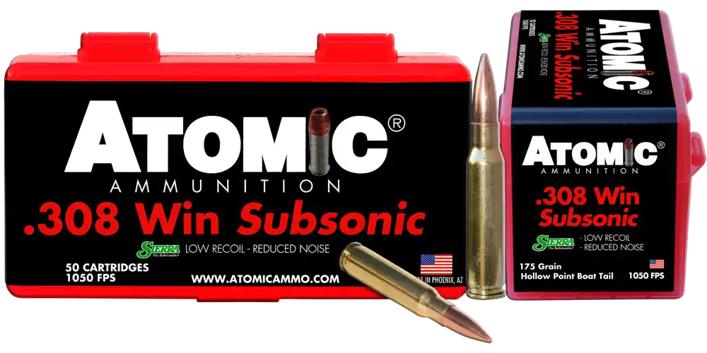 Atomic Rifle Subsonic 308 Win 175 Gr SubSonic 50/Box