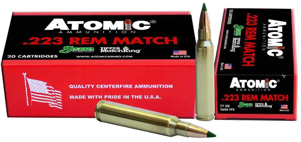 Atomic Rifle 223 Rem 77 Gr Tipped MatchKing 20/Box