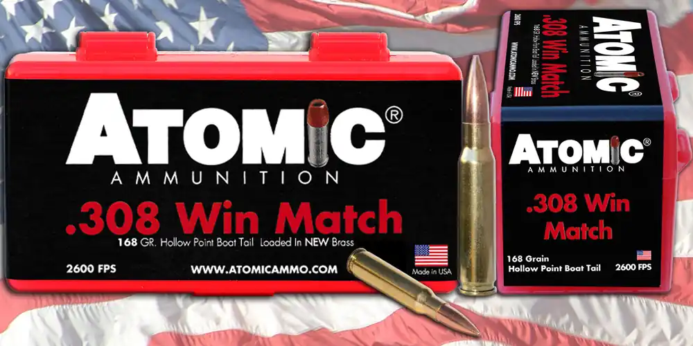 Atomic Rifle 308 Win 168 Gr Tipped MatchKing 20/Box