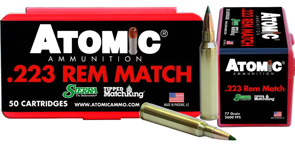 Atomic Rifle 223 Rem 77 Gr Tipped MatchKing 50/Box