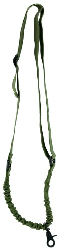 Aim Sports One Point Sling made of Green Elastic with 25" OAL & Bungee Design for Rifles