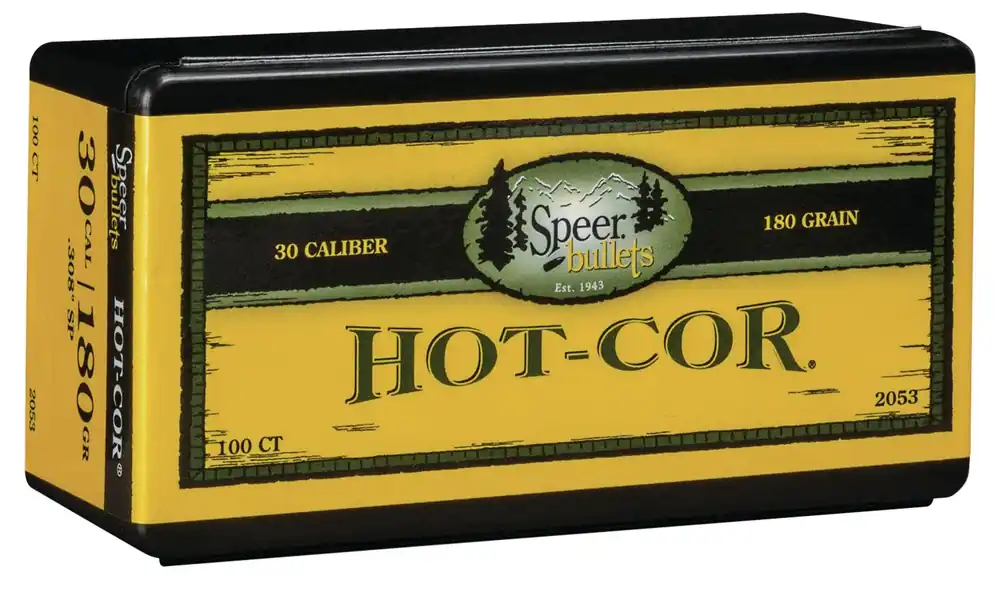 Speer Hot-Cor 30 Cal .308 180 gr Spitzer Soft Point 100/Box