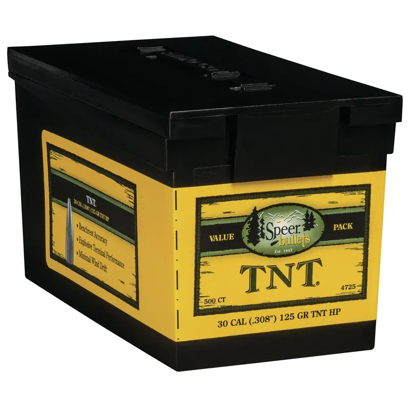 Speer TNT 30 Cal 125 Gr JHP 500/Box
