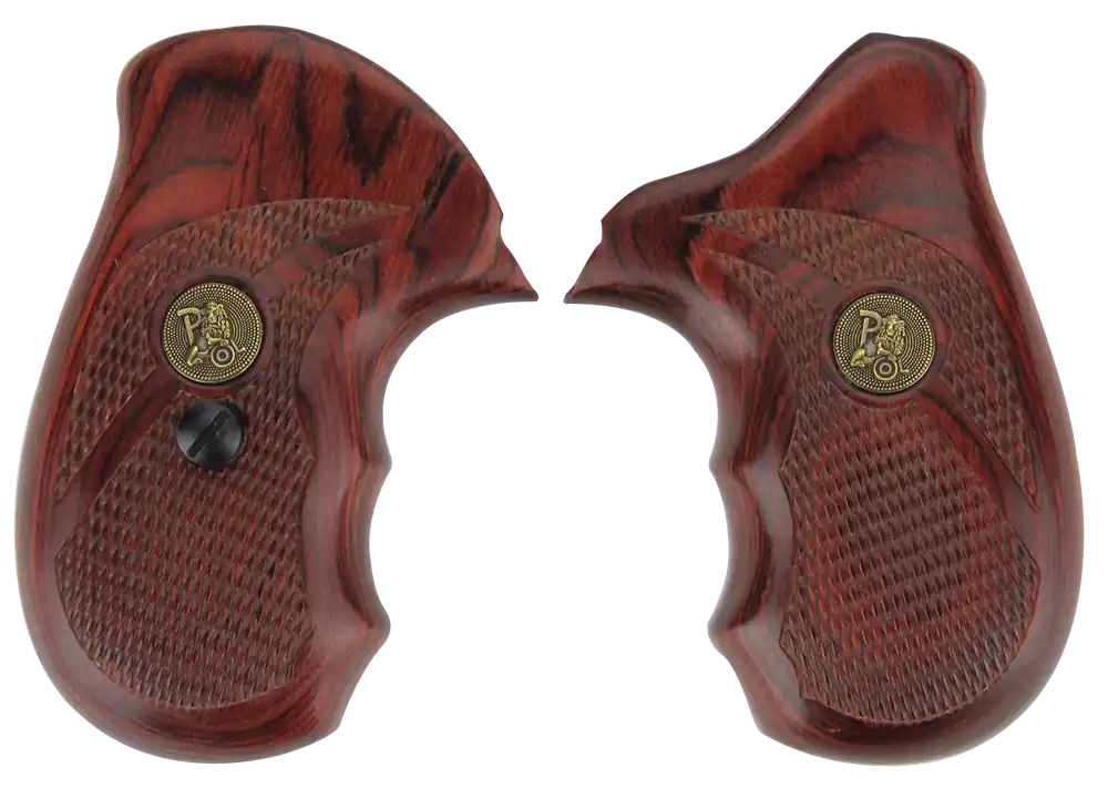 Pachmayr Renegade Grip Checkered Rosewood Laminate with Finger Grooves for Taurus 85