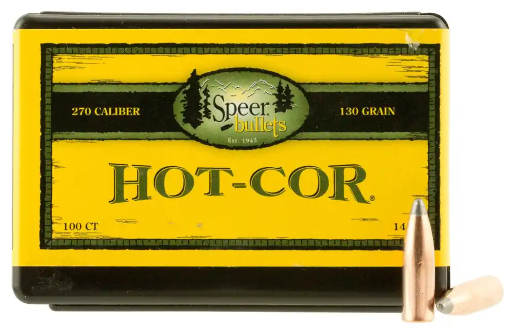 Speer Hot-Cor 270 Win .277 130 gr Spitzer Soft Point 100 Per Box