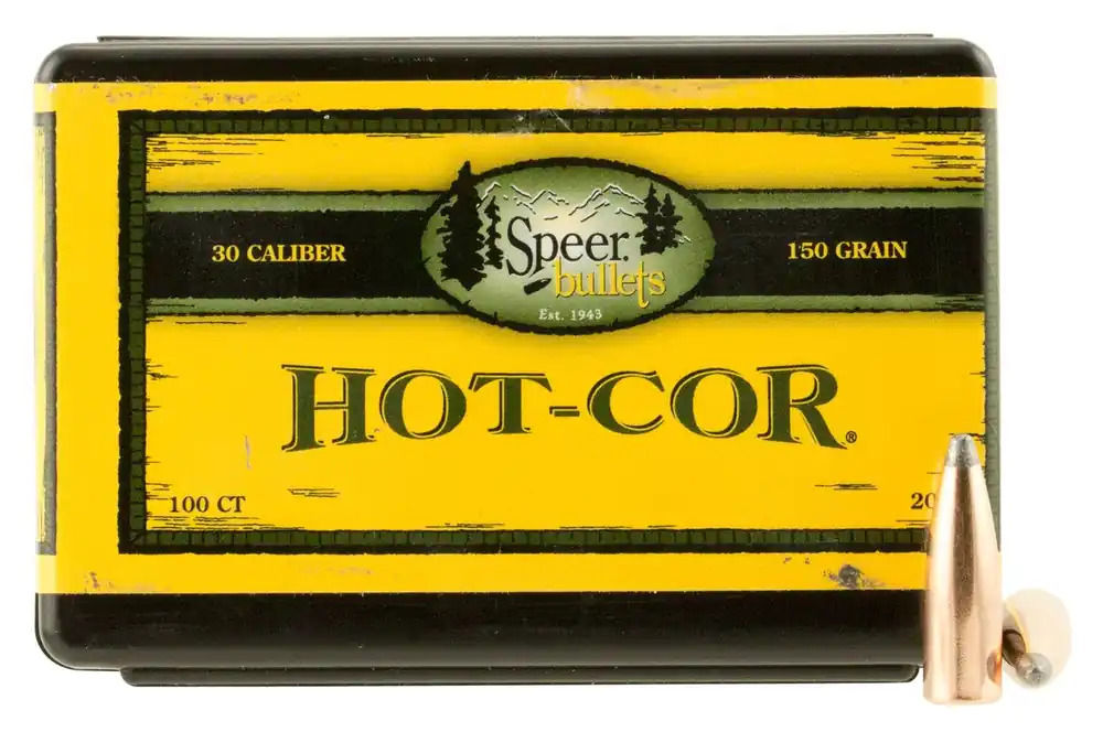 Speer Bullets Hot-Cor 30 Cal .308 150 gr Spitzer Soft Point 100 Per Box