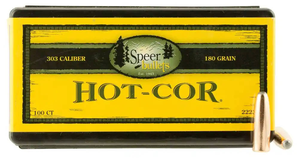 Speer Hot-Cor 303 Cal .311 180 gr Soft Point Round Nose (SPRN) 100 Per Box