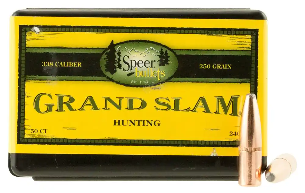 Speer Grand Slam 338 Cal .338 250 GR Soft Point (SP) 50 Per Box