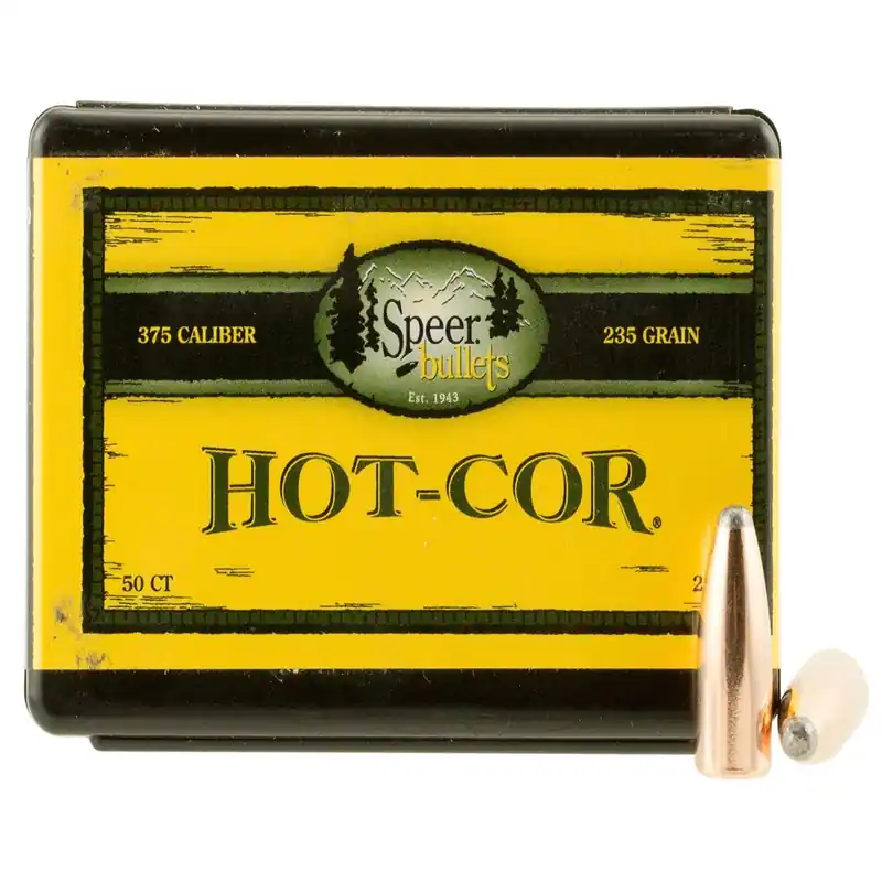 Speer Hot-Cor 375 Caliber 235 Gr Semi-Spitzer Soft Point 50/Box