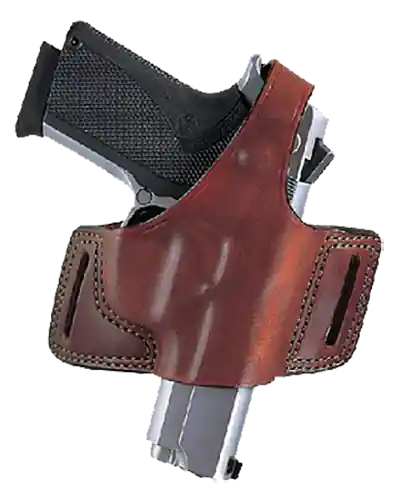Bianchi Black Widow OWB Tan Leather Fits 45 Auto Browning/Colt/Llama/Para Ord Springfield; Star Belt Slide Mount RH