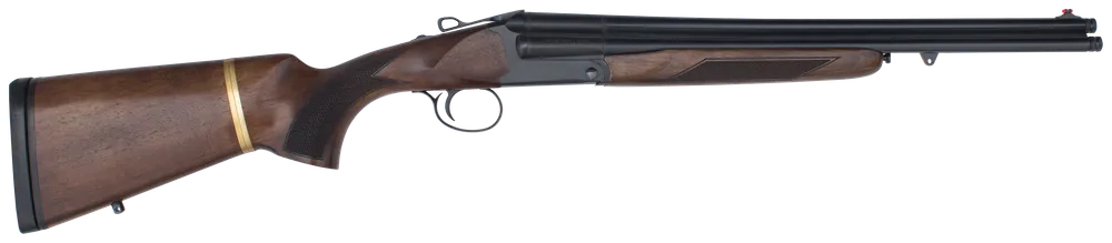 Charles Daly 930108 Triple Threat 12 Gauge with 18.50" Blued Triple Barrel, 3" Chamber, 3+1 Capacity, Black Metal Finish & Oiled Walnut Fixed Checkered Stock Right Hand (Full Size)