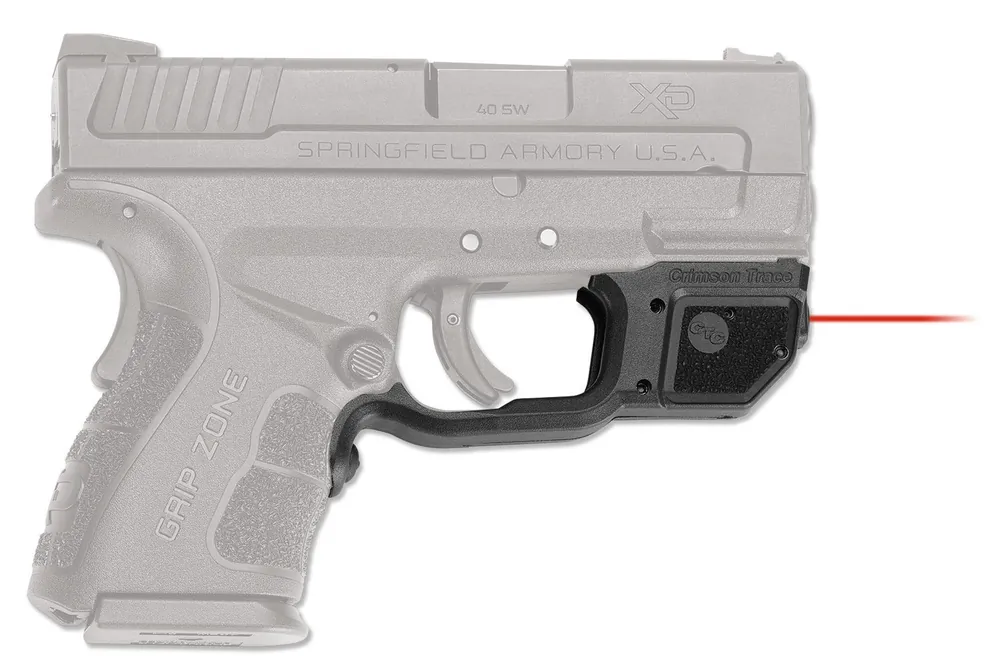 Crimson Trace Laserguard 5mW Red Laser with 633nM Wavelength & 50 ft Range Black Finish for Springfield XD Mod.2