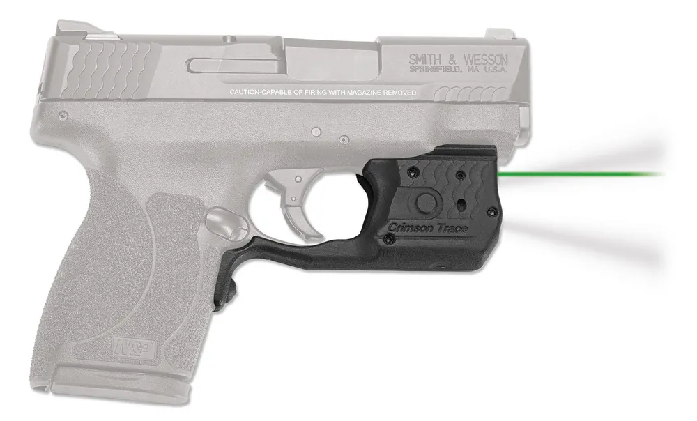 Crimson Trace Laserguard Pro 5mW Green Laser with 532nM Wavelength & 50 ft Range, 150 Lumens White LED Light Black Finish for 45 ACP S&W M&P Shield