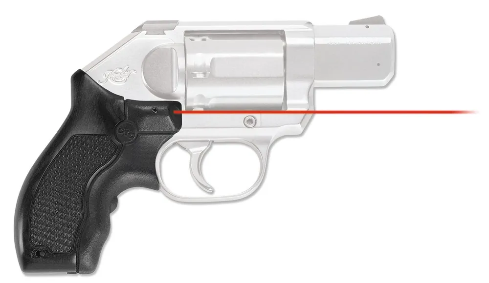 Crimson Trace Lasergrips Master Series 5mW Red Laser with 633nM Wavelength & 50 ft Range Black Slatewood for Kimber K6S