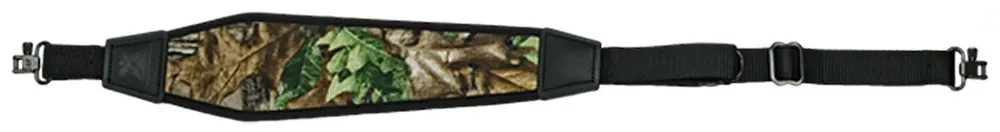 Grovtec US Inc Padded Sling made of Realtree Xtra Green Nylon with 48" OAL, 1" W, Adjustable Design & Swivels for Rifle/Shotgun