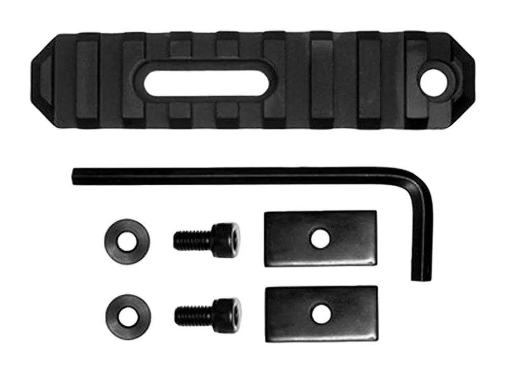 Grovtec US Inc 1913 Picatinny Rail AR Platform 3.80" 9 Slot Black Aluminum