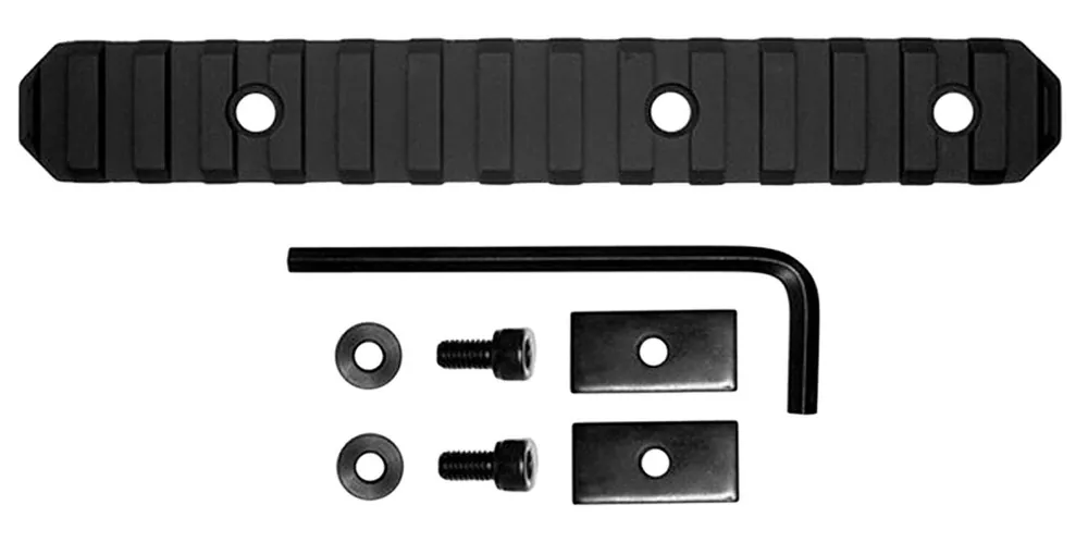 Grovtec US Inc 1913 Picatinny Rail AR Platform 6" 15 Slot Black Aluminum