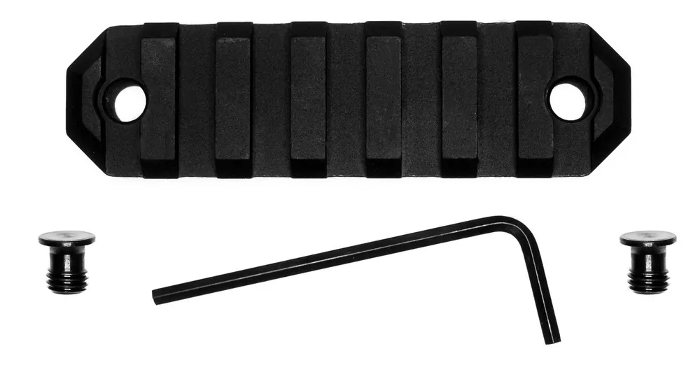 Grovtec US Inc Picatinny Rail KeyMod 3" Black Anodized 7 Slot Aluminum