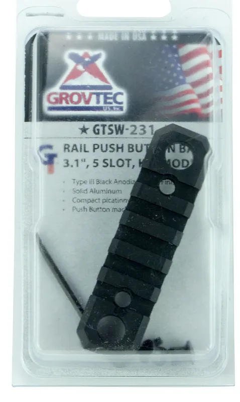 Grovtec US Inc Picatinny Rail KeyMod Rifle AR-Platform 3.10" Black Anodized