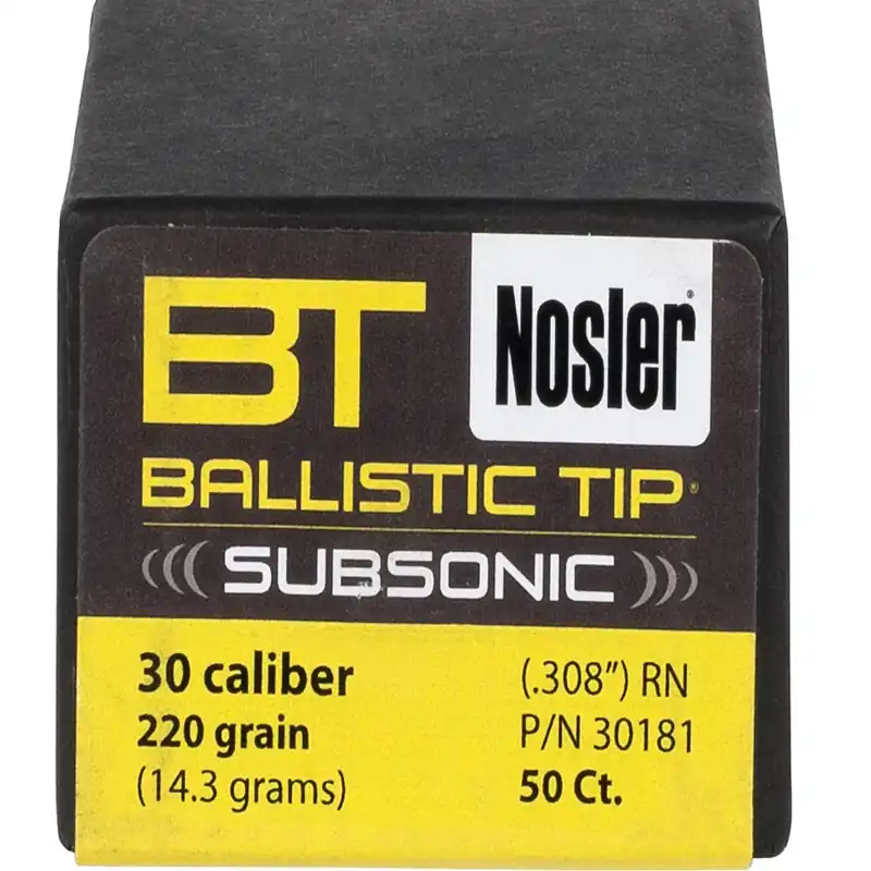 Nosler Ballistic Tip Hunting 30 Cal 220 Gr RN 50/Box
