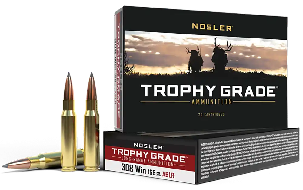Nosler Trophy Grade Long Range 308 Win 168 gr AccuBond Long Range 20 Bx
