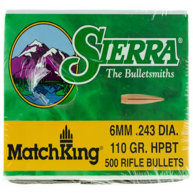 Sierra MatchKing 6mm 110 Gr HPBT 500/Box