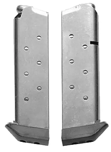 CMC Products Classic Stainless Steel with Black Base Pad Detachable 8rd 45 ACP for 1911 Government
