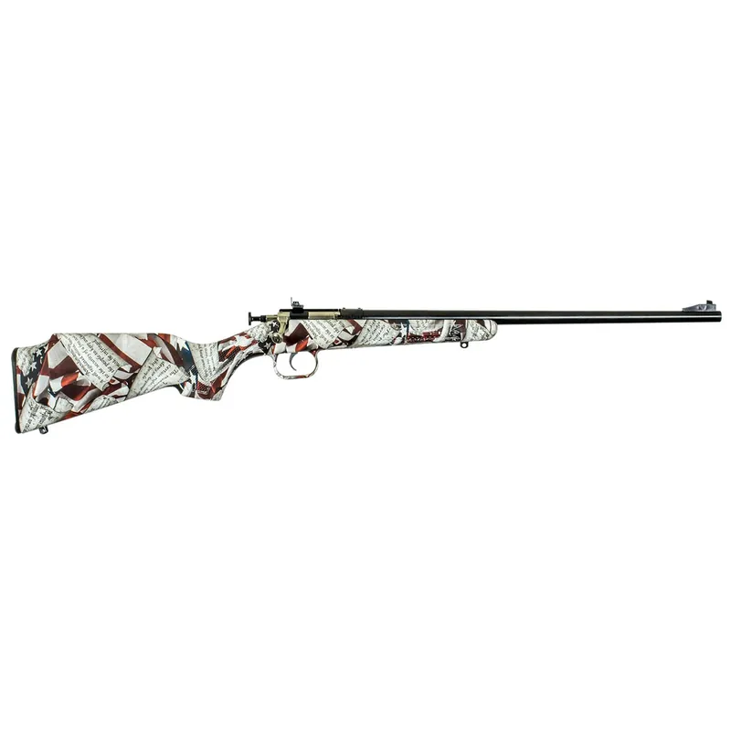 Crickett Youth 22 LR Rifle 16.12" 1rd American Flag & Amendment